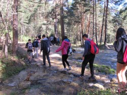 Cruzando arroyo de las pamplinas